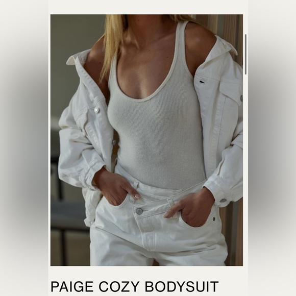 CLYQUE THE LABEL PAIGE COZY BODYSUIT crème - Picture 1 of 7